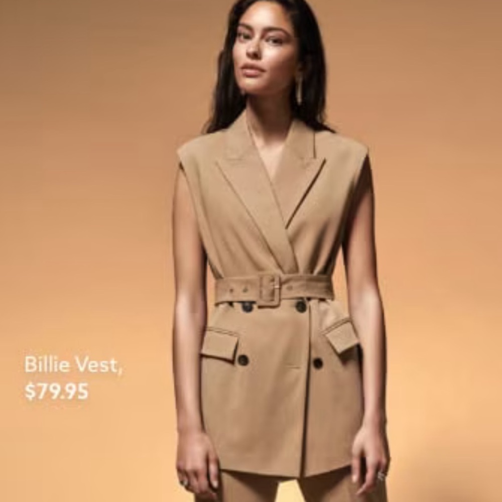 Dynamite Billie  Vest in Tan